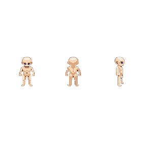 Purchase Detailed Human Base Sprites (Pixel Art) in Various Poses 64x64p HD