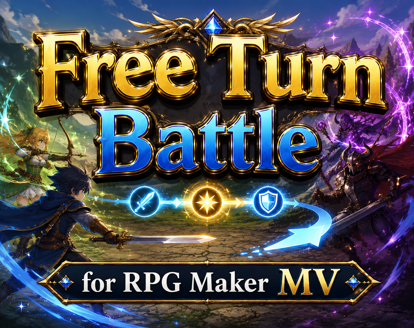 Free Turn Battle (FTB) plugin for RPG Maker MV has been released!