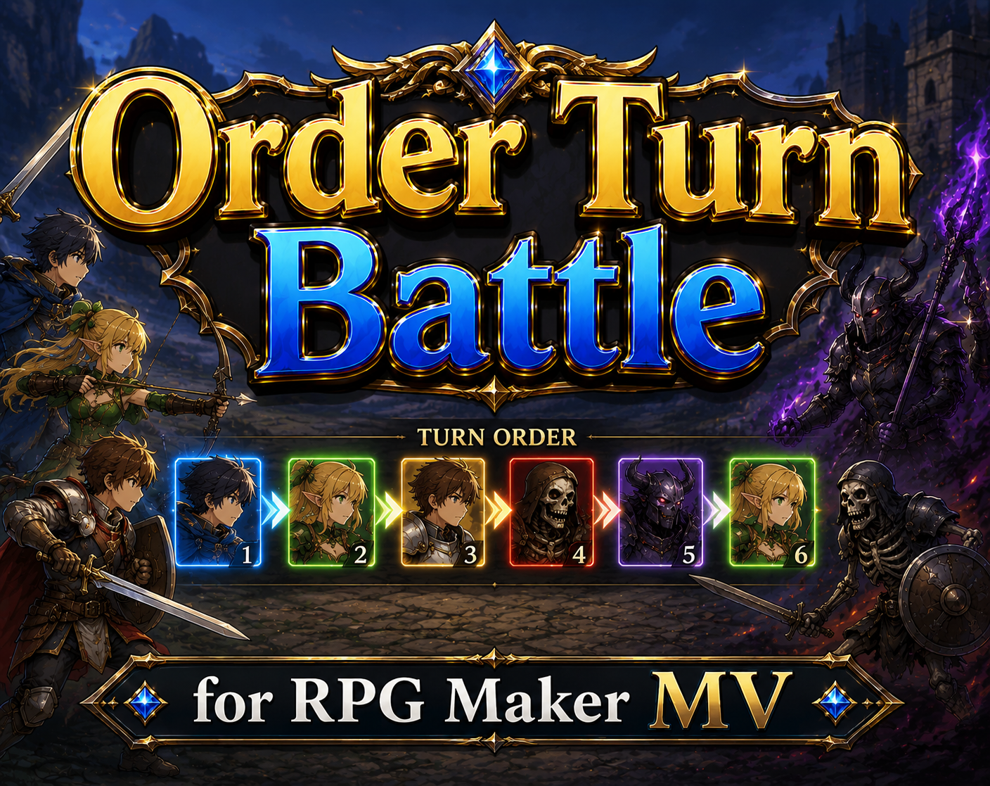 Order Turn Battle Battle System Plugin for RPG Maker MV Has Been Released!
